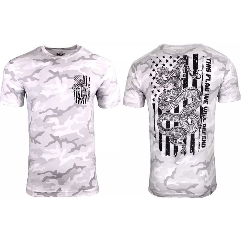 HOWITZER Men's T-Shirt DEFEND FLAG Military Grunt White S M L XL 2XL 3XL 4XL